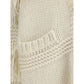 Cream Polyamide Cardigan