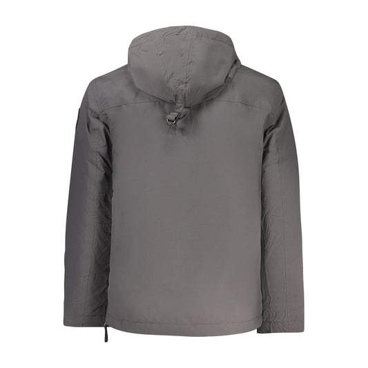 Gray Polyamide Jackets & Coat