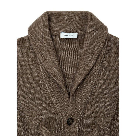 Brown Wool Cardigan