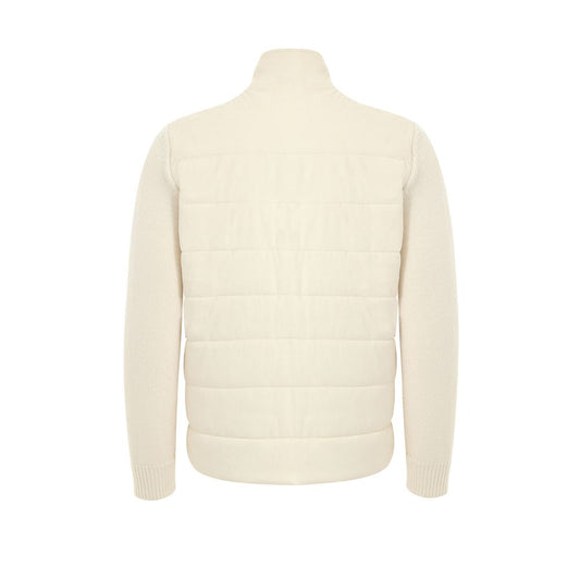 White Wool Full-Length Jacket