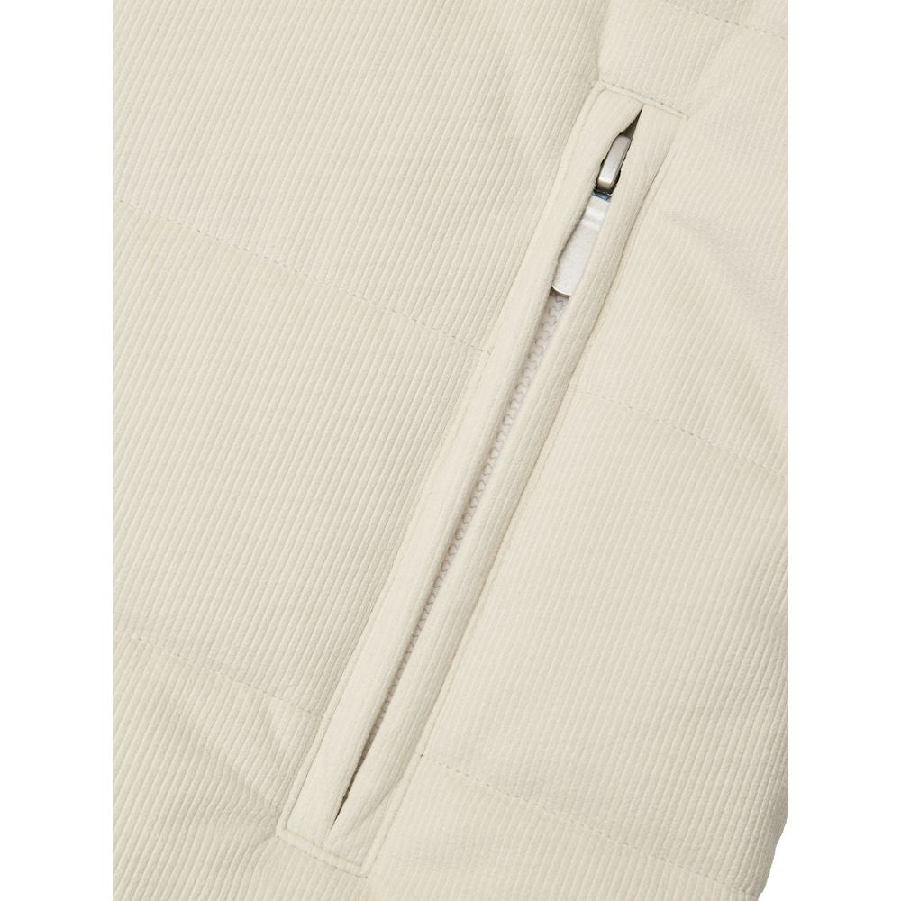 White Wool Full-Length Jacket