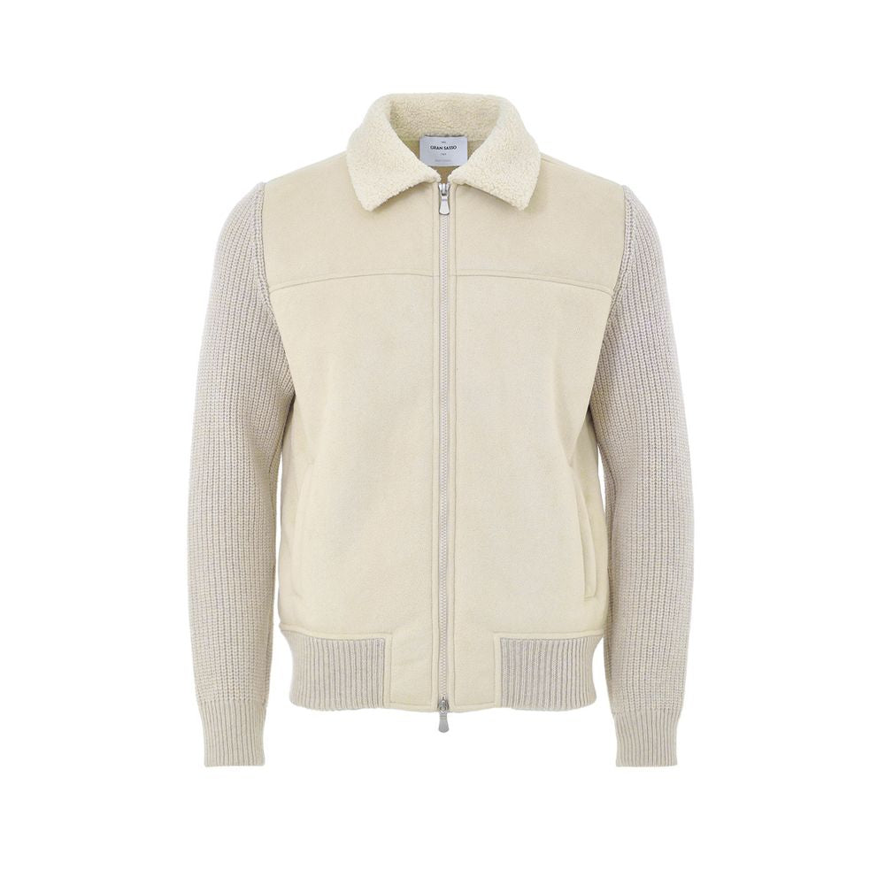 Beige Wool Jackets And Coat