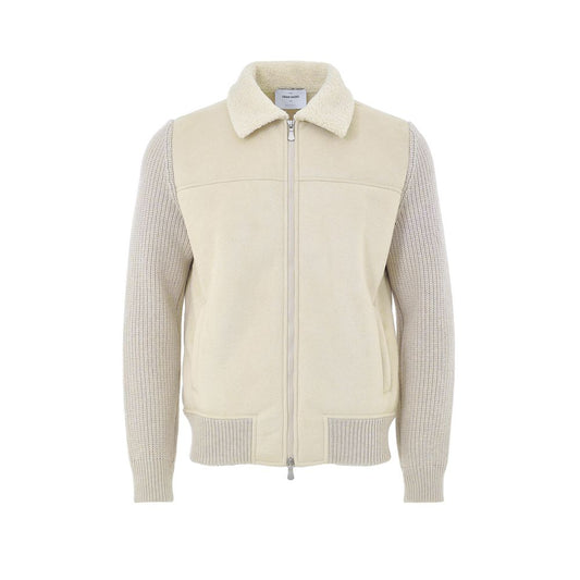 Beige Wool Jackets And Coat