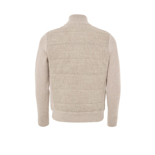 Beige Wool Bomber