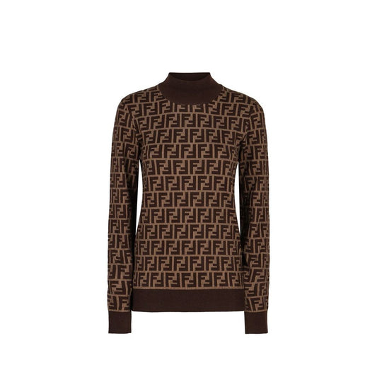Brown Cotton Sweatshirt