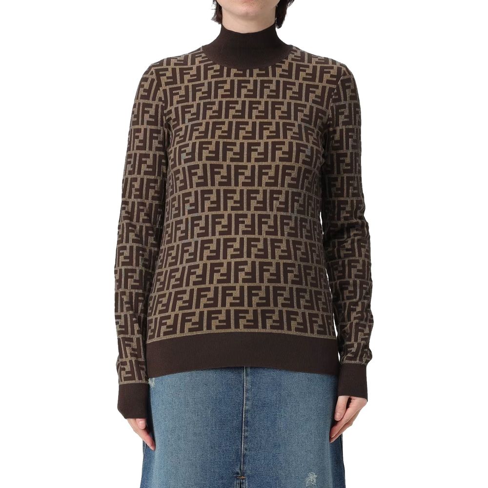 Brown Cotton Sweatshirt
