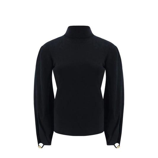 Black Polyamide Sweatshirt