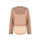 Brown Cotton Sweatshirt