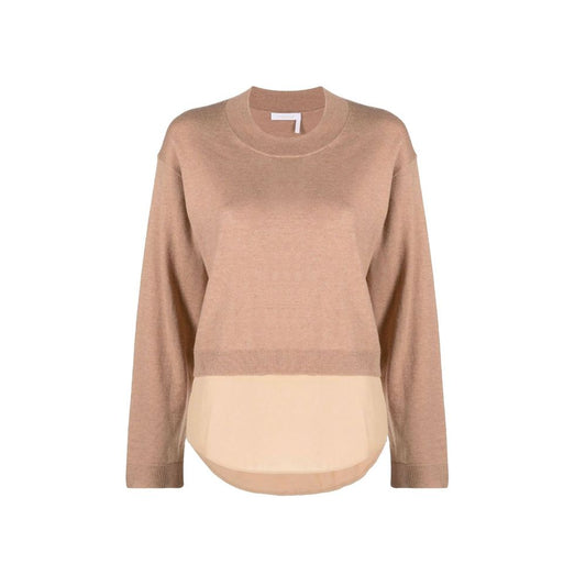 Brown Cotton Sweatshirt