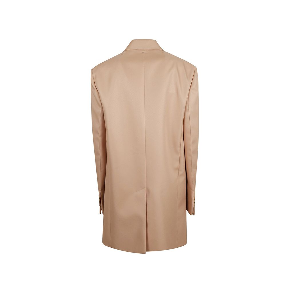 Beige Polyester Blazer