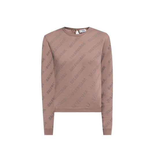 Brown Cotton Sweatshirt