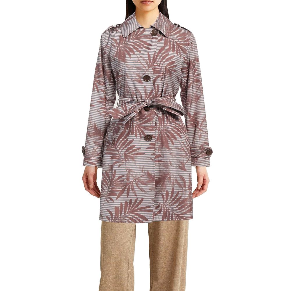 Brown Polyester Coat