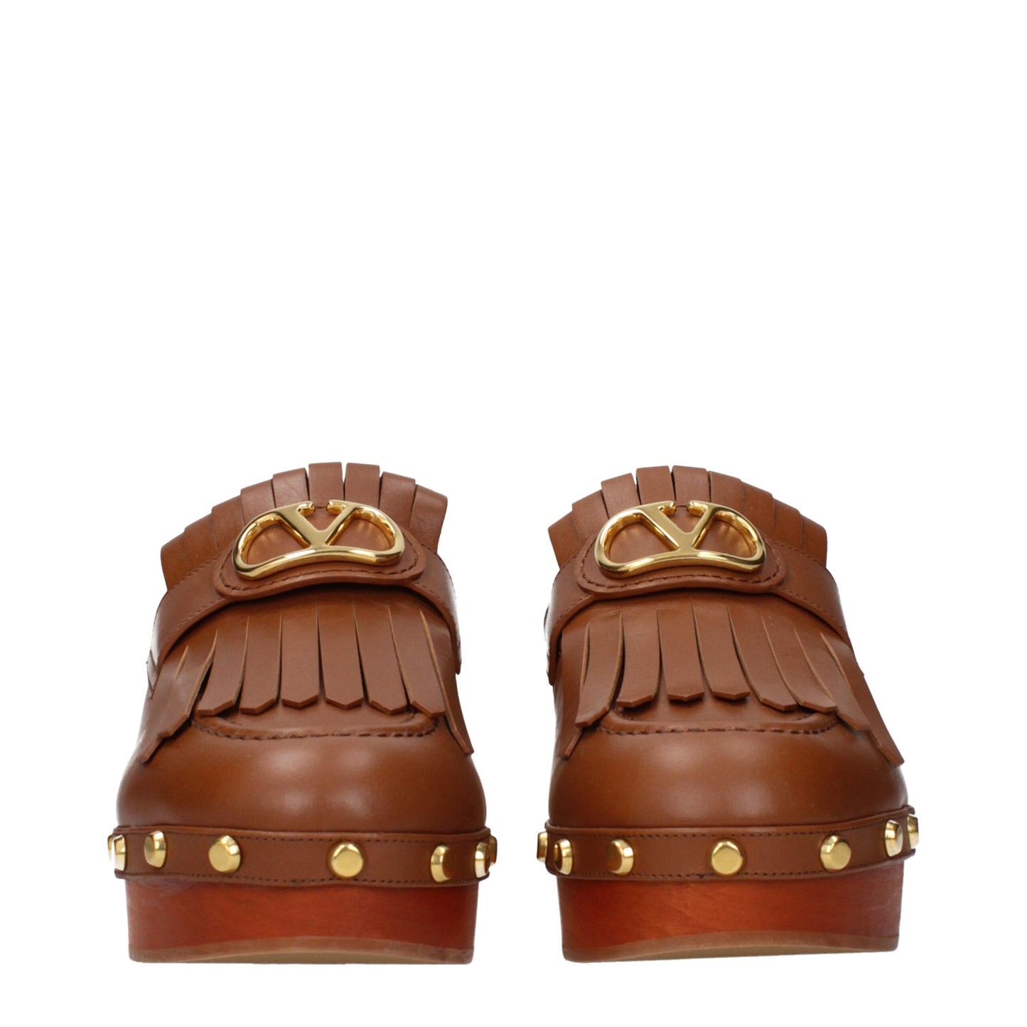 Brown Leather Slippers