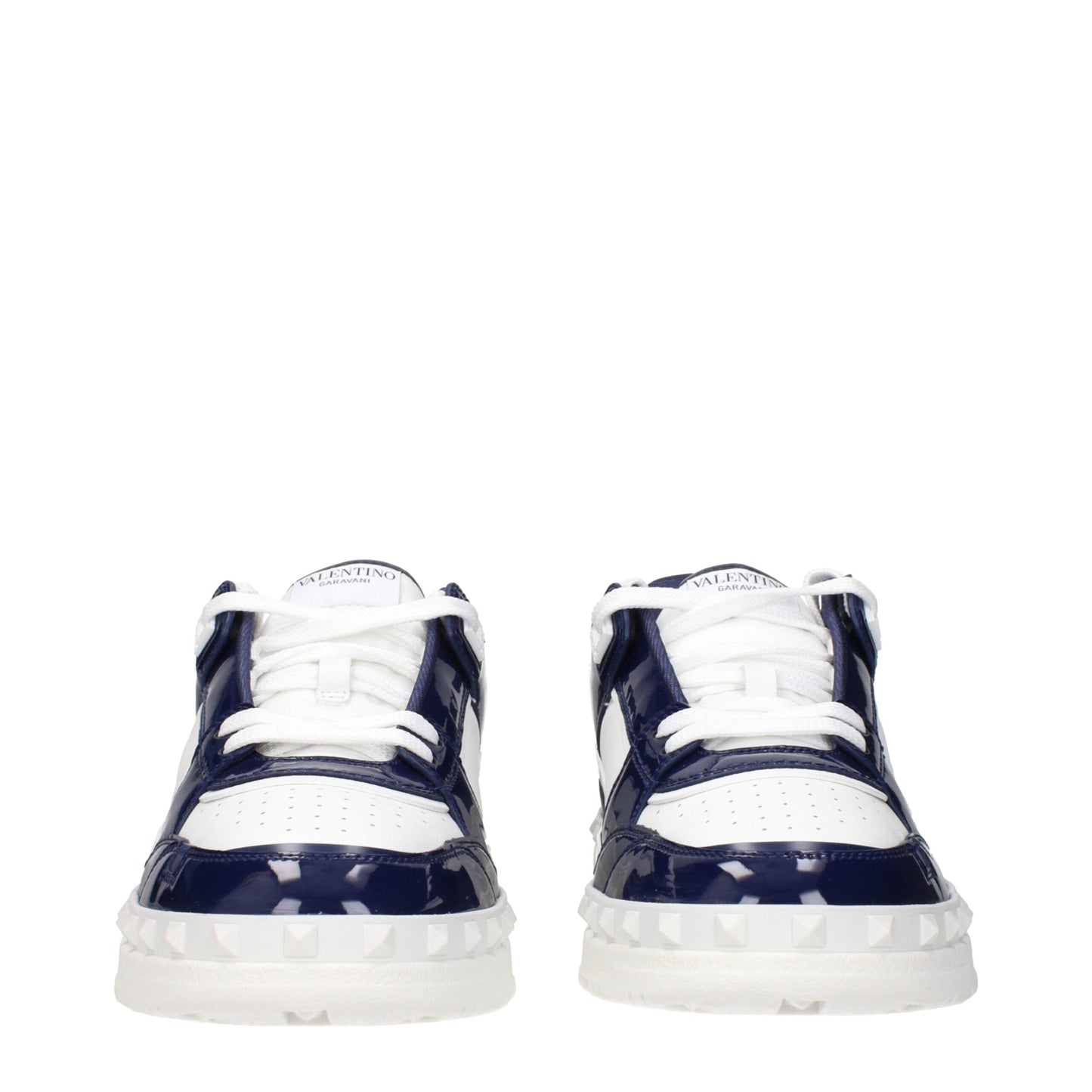 White Leather Low Top Sneakers