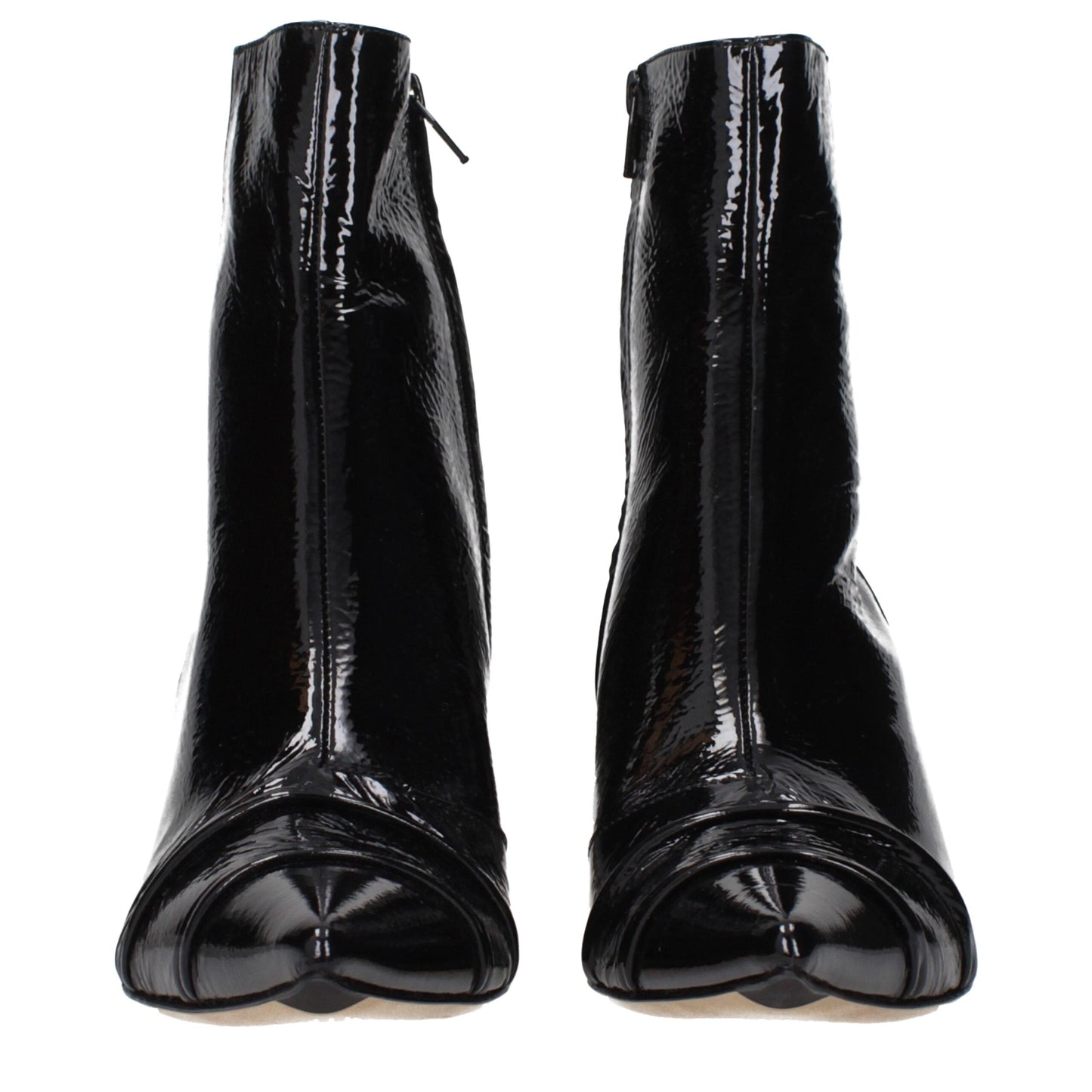 Black Leather Ankle Boots