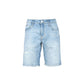 Blue Cotton Bermuda Shorts