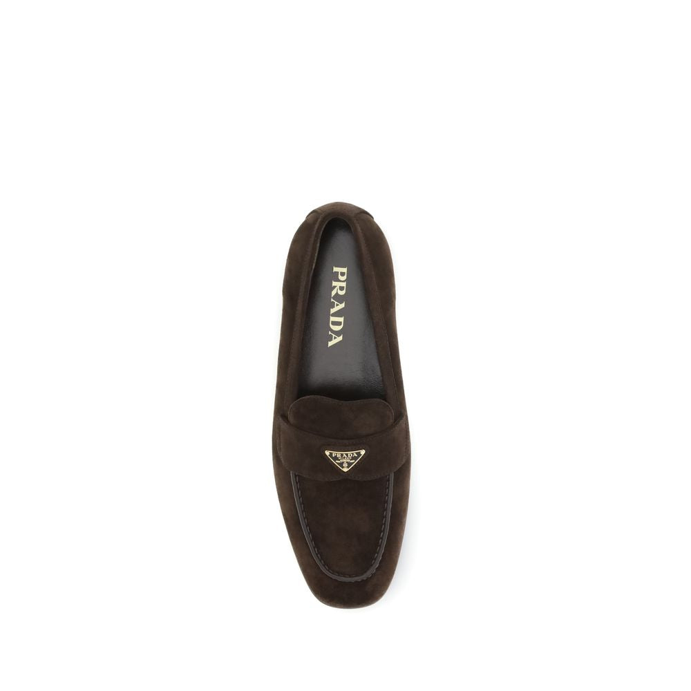 Brown Calf Leather Bos Taurus Slip-On Loafers