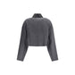 Gray Fleece Wool Coat