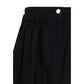 Black Fleece Wool Casual Pants