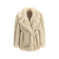 Beige Polyester Coat