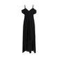 Black Viscose Casual Dress