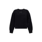 Black Cotton Sweatshirt