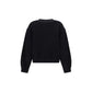 Black Cotton Sweatshirt