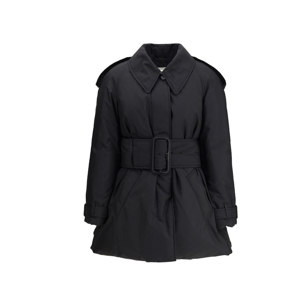Black Polyester Coat