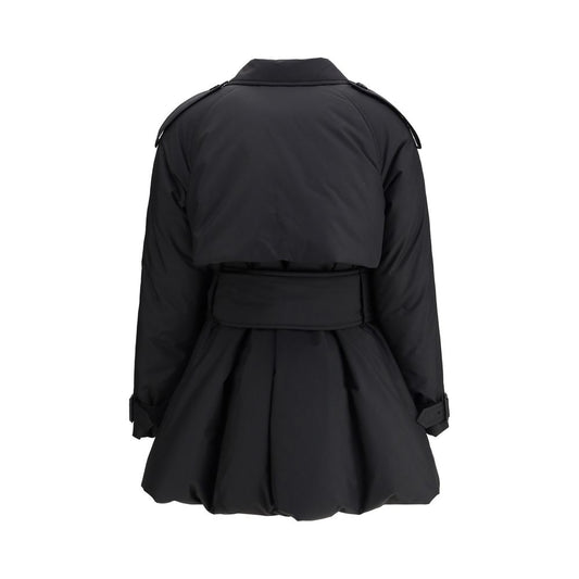 Black Polyester Coat