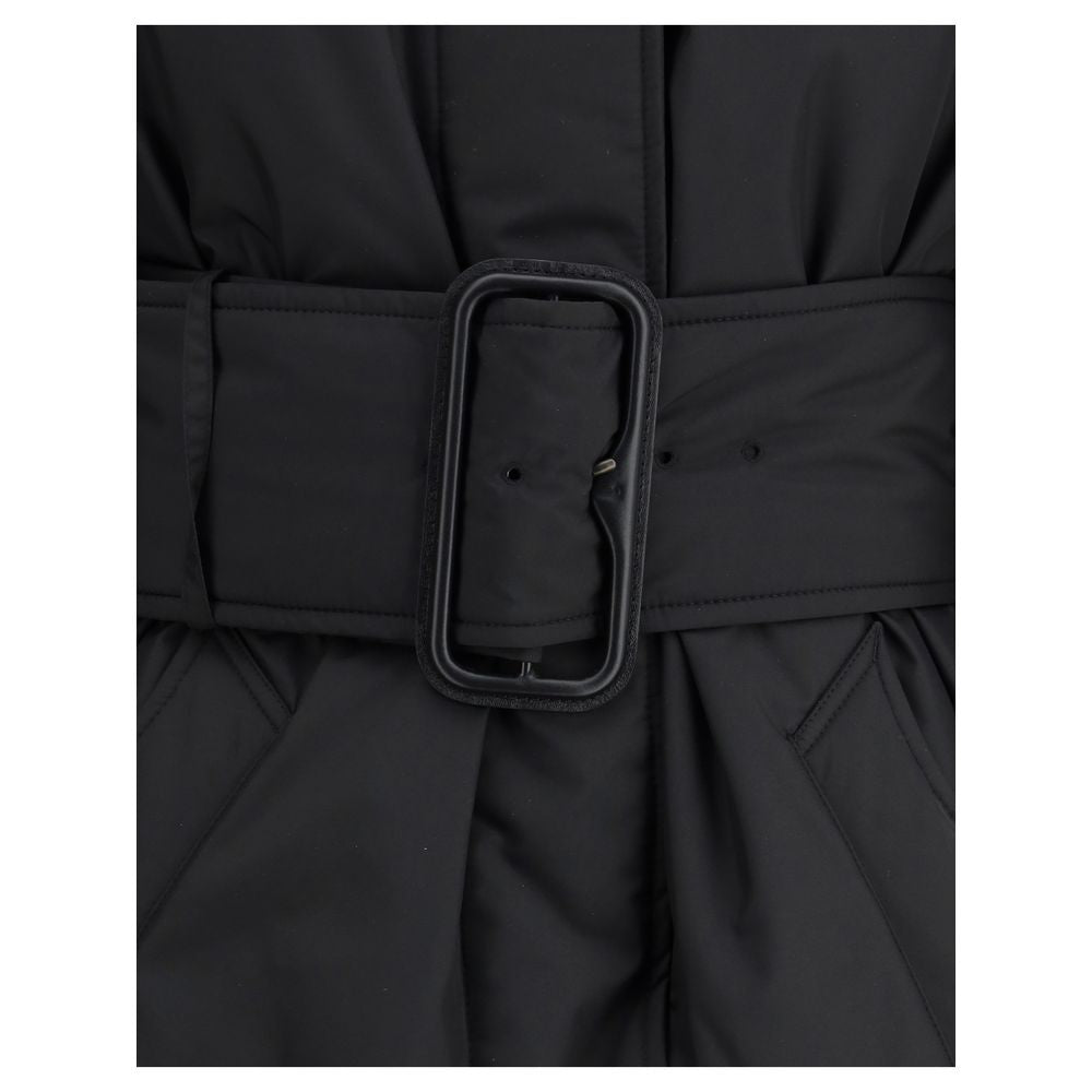 Black Polyester Coat