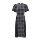 Gray Polyester Casual Dress
