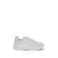 White Calf Leather Bos Taurus Chunky Sneakers