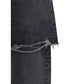 Black Recycled Cotton Straight-Leg Jeans