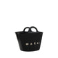 Black Cotton Shoulder Bag
