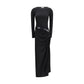Black Polyester Casual Dress