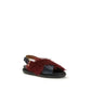 Multicolor Calf Leather Bos Taurus Flat Sandals