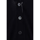 Blue Fleece Wool Polo Shirt