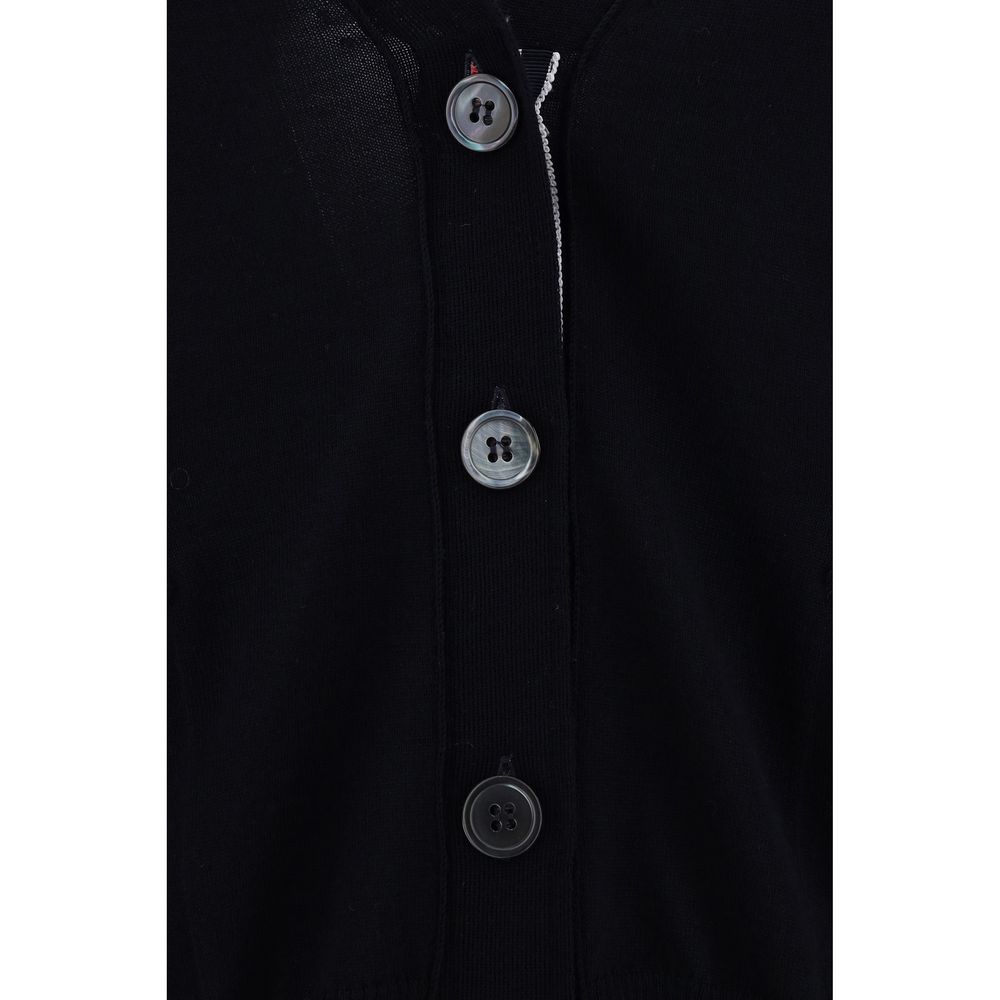 Blue Fleece Wool Polo Shirt