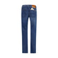 Blue Cotton Slim Fit Jeans