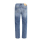 Blue Cotton Relaxed Fit Jeans