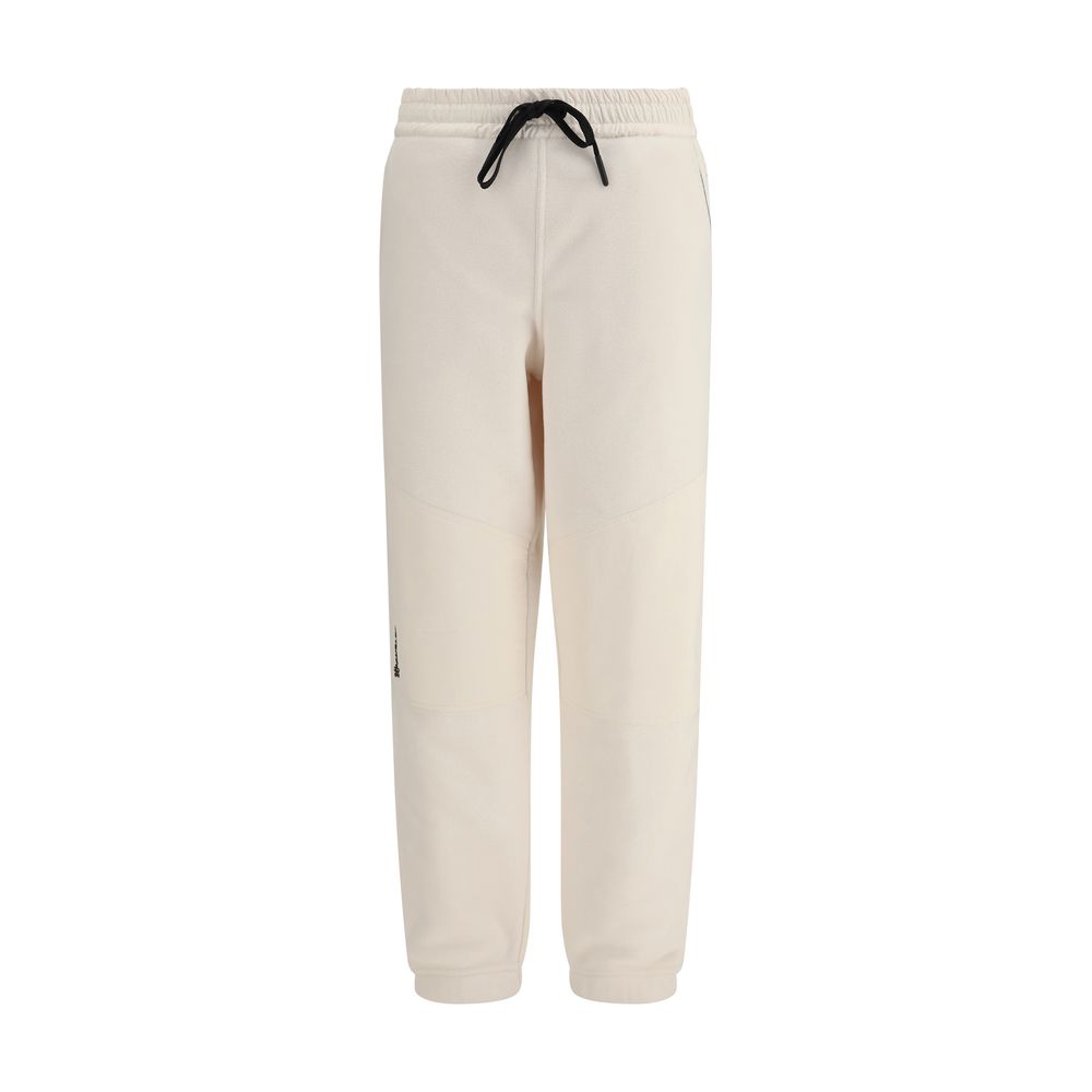 Cream Polyester Joggers (Workout Pants)