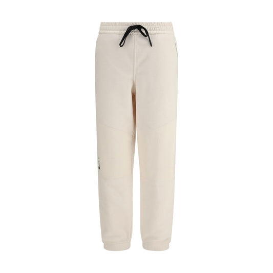 Cream Polyester Joggers (Workout Pants)