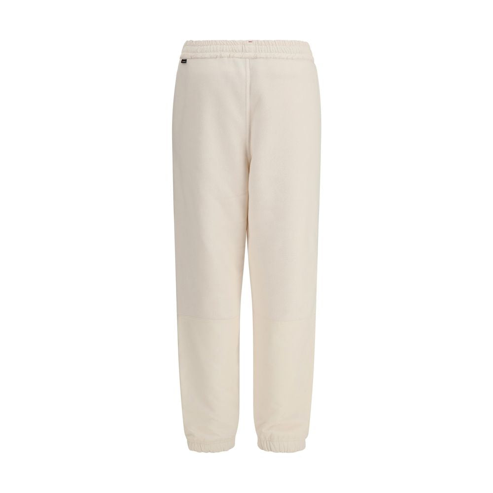 Cream Polyester Joggers (Workout Pants)