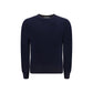 Blue Fleece Wool Sweatshirt
