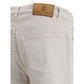 Beige Cotton Jeans Denim