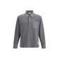 Gray Cotton Polo Shirt