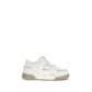 White Calf Leather Bos Taurus Sneakers