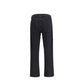 Black Cotton Straight-Leg Jeans