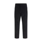 Black Cotton Chino Pants