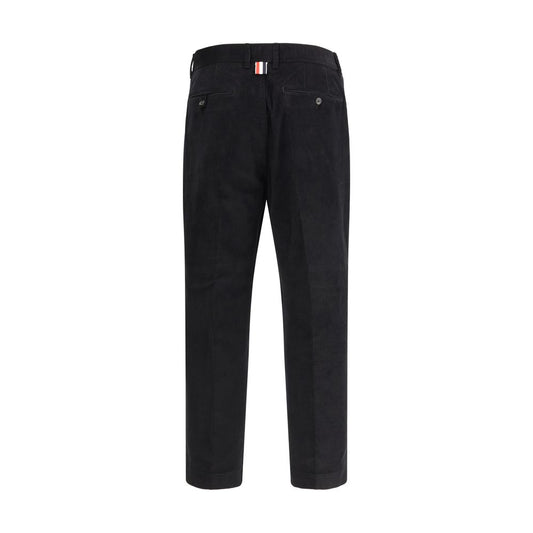 Black Cotton Chino Pants